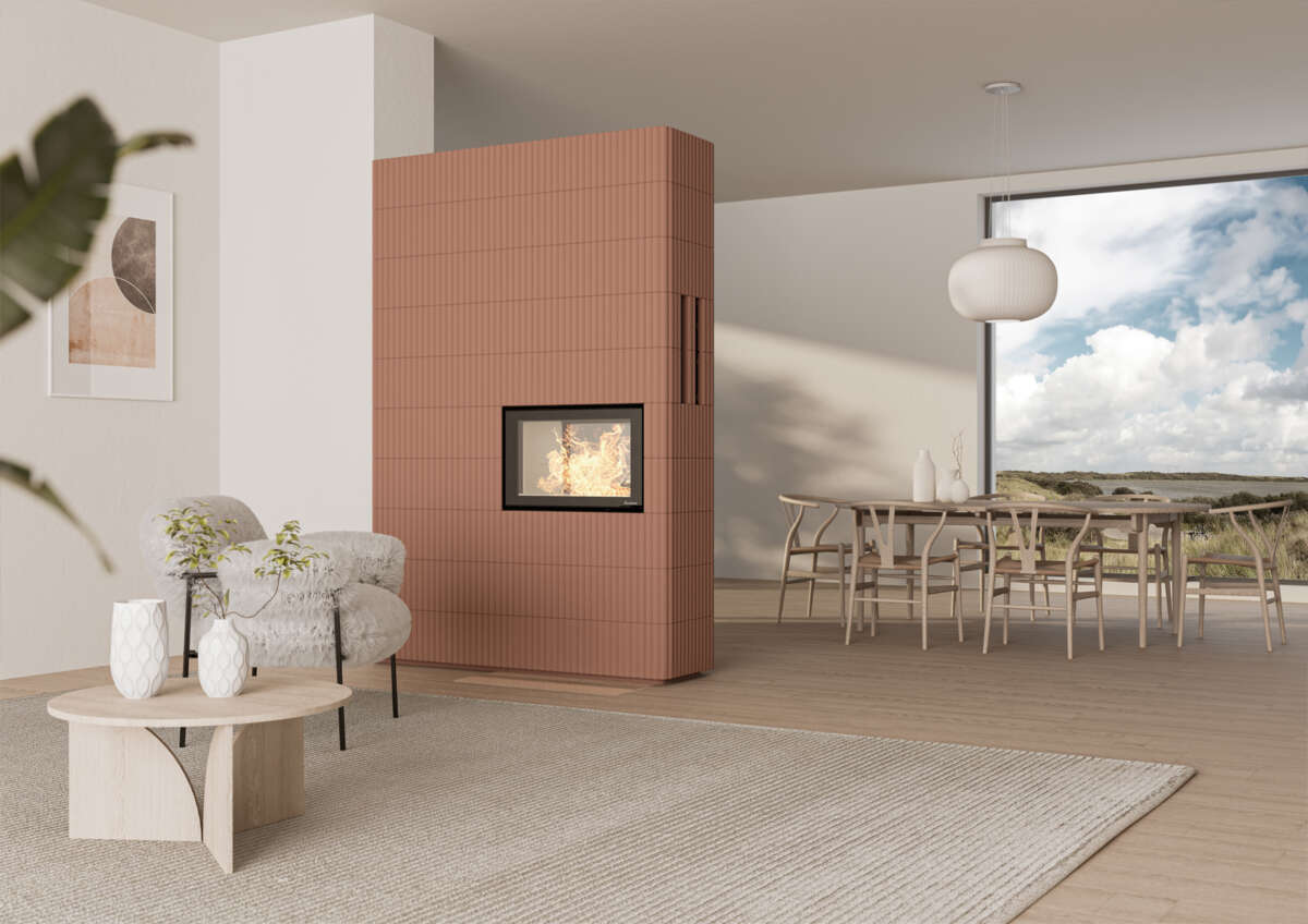 Nordpeis Wave T Wide 3+5 lys Thermotte peisovn