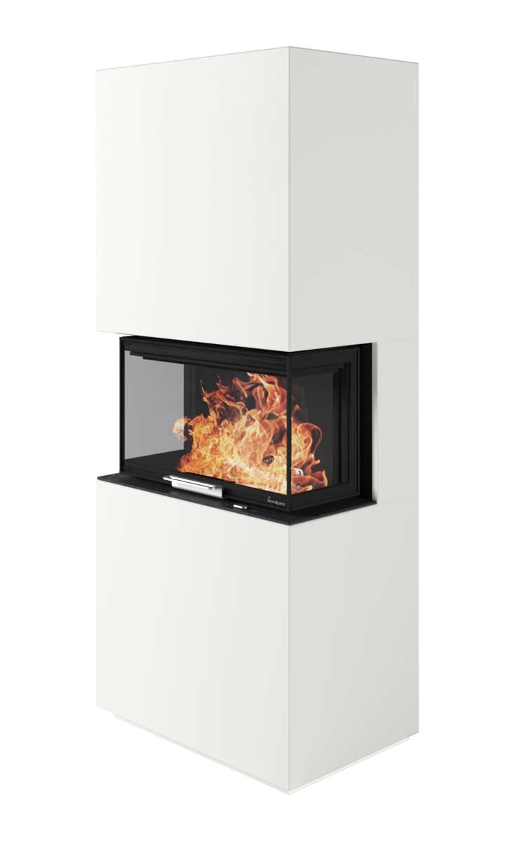 Nordpeis Monaco High mørk Thermotte peisovn