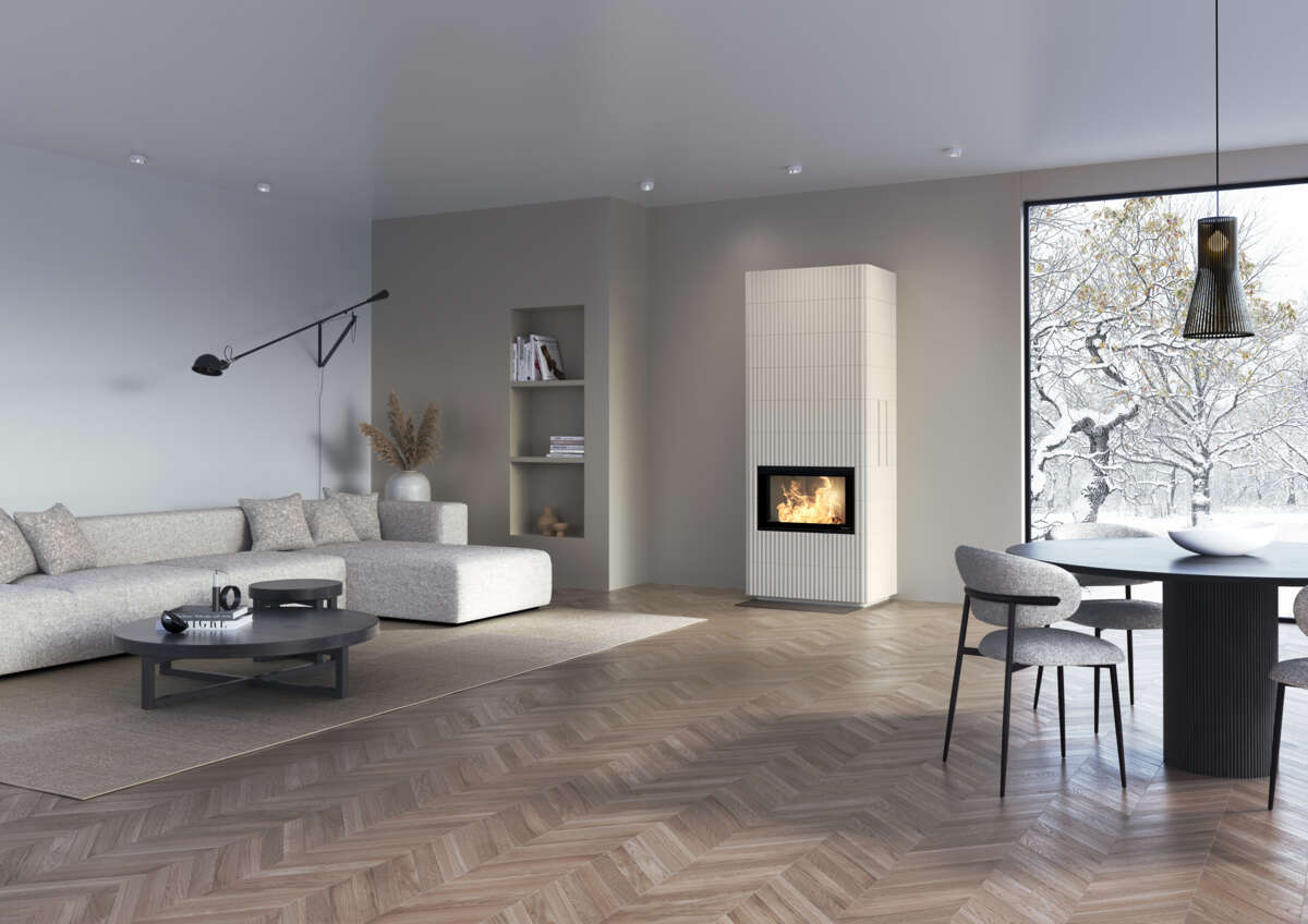 Nordpeis Wave F 2+6 lys Thermotte peisovn