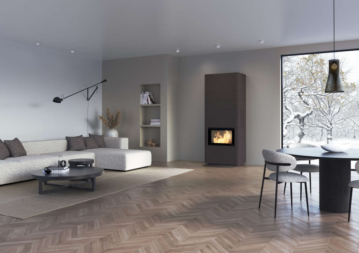 Nordpeis Wave F 2+6 lys Thermotte peisovn