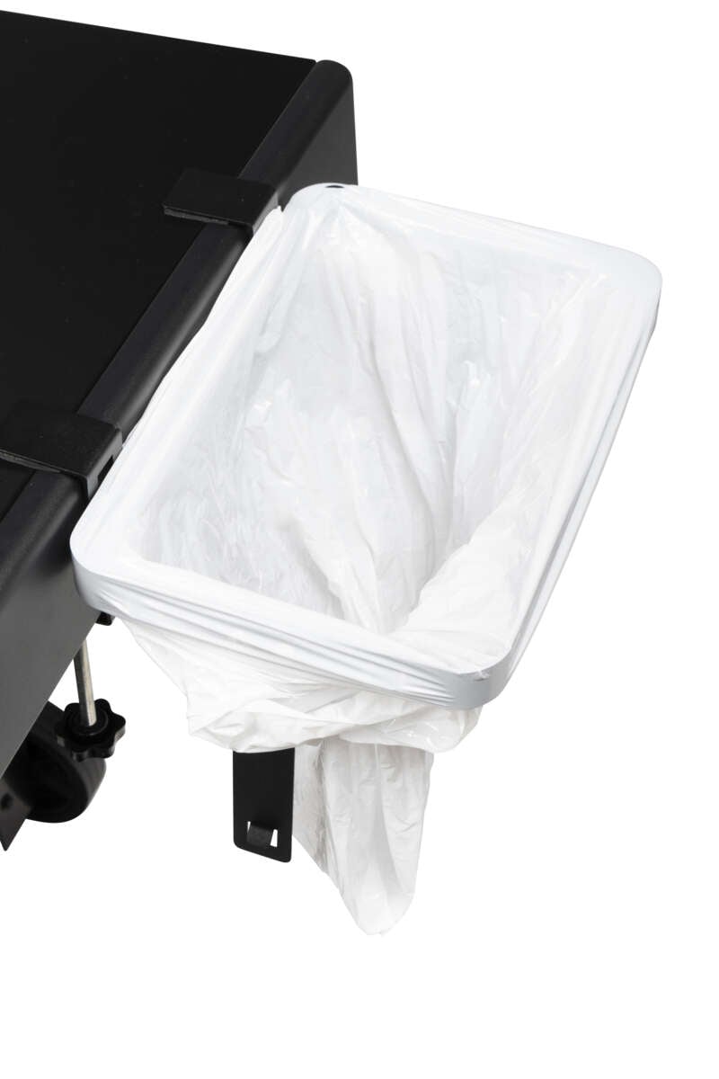 FCC søppelposeholder for sidebord