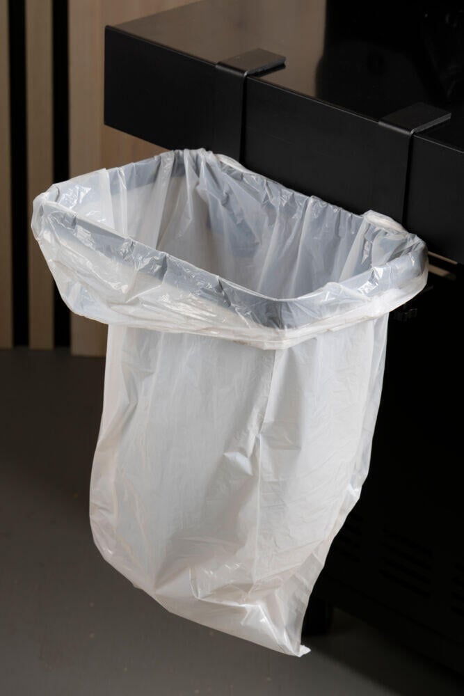 FCC søppelposeholder for sidebord