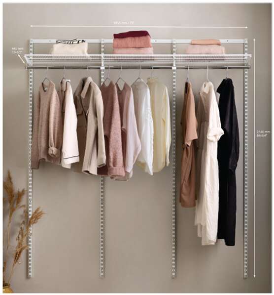 Elfa Startkit 3 seksjoner hvit