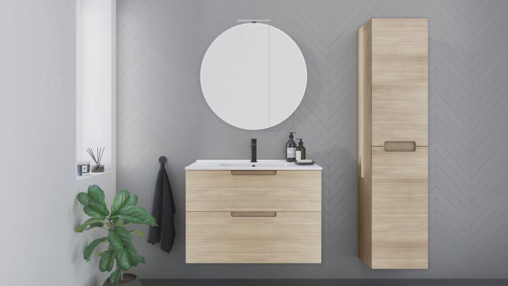 Duxa Ida rundt speilskap med LED lys