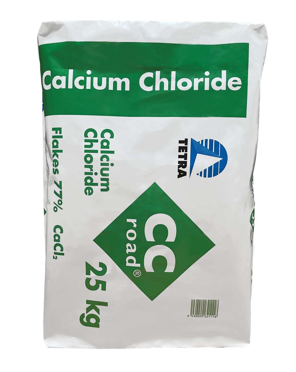 Calcium Chloride (CaCl2) Flakes 77% 25kg Bag Road