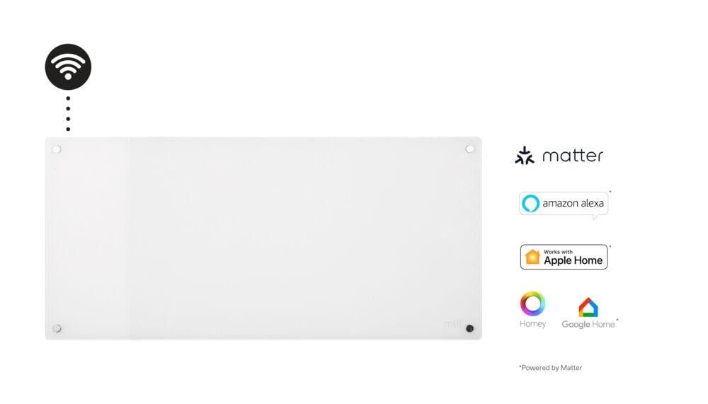 Mill Glass WiFi Gen 3 900W panelovn