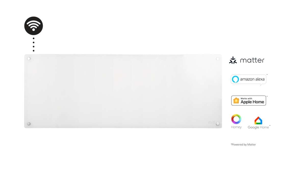 Mill Glass WiFi Gen 3 1200W panelovn