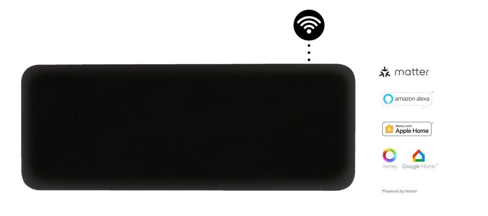 Mill Invisible WiFi 1200W panelovn