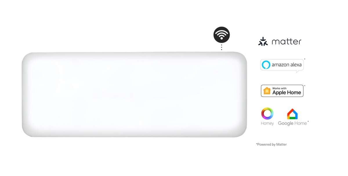 Mill Invisible WiFi Gen 3 1200W panelovn