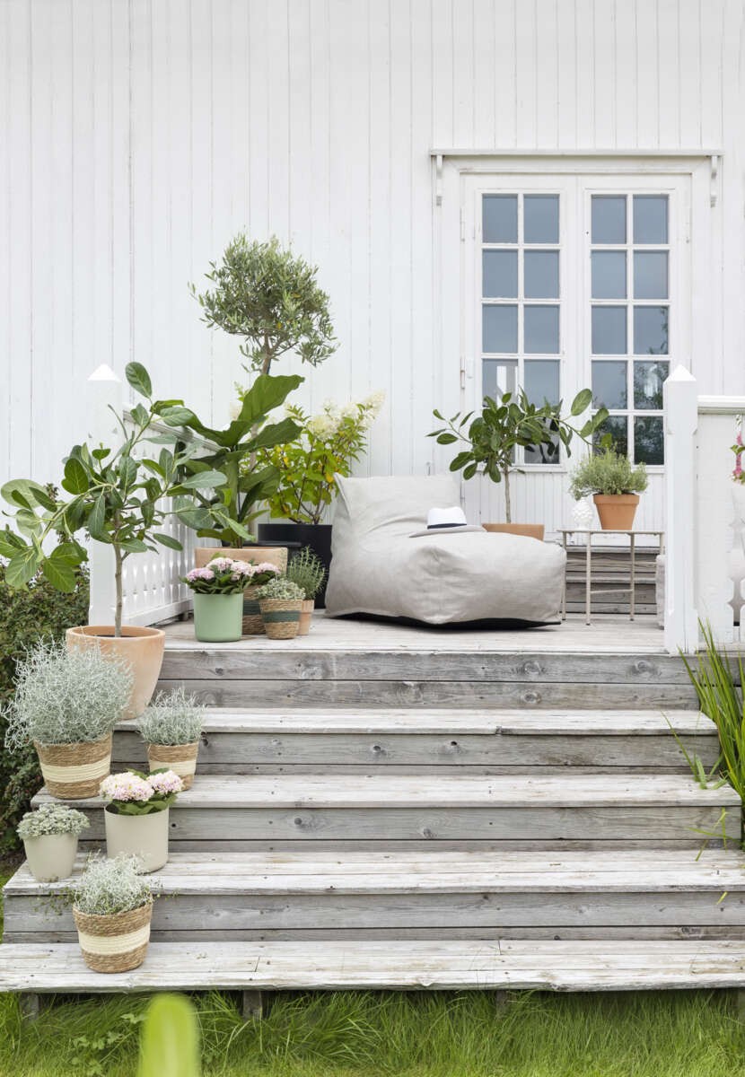 Hvaler flettet potte