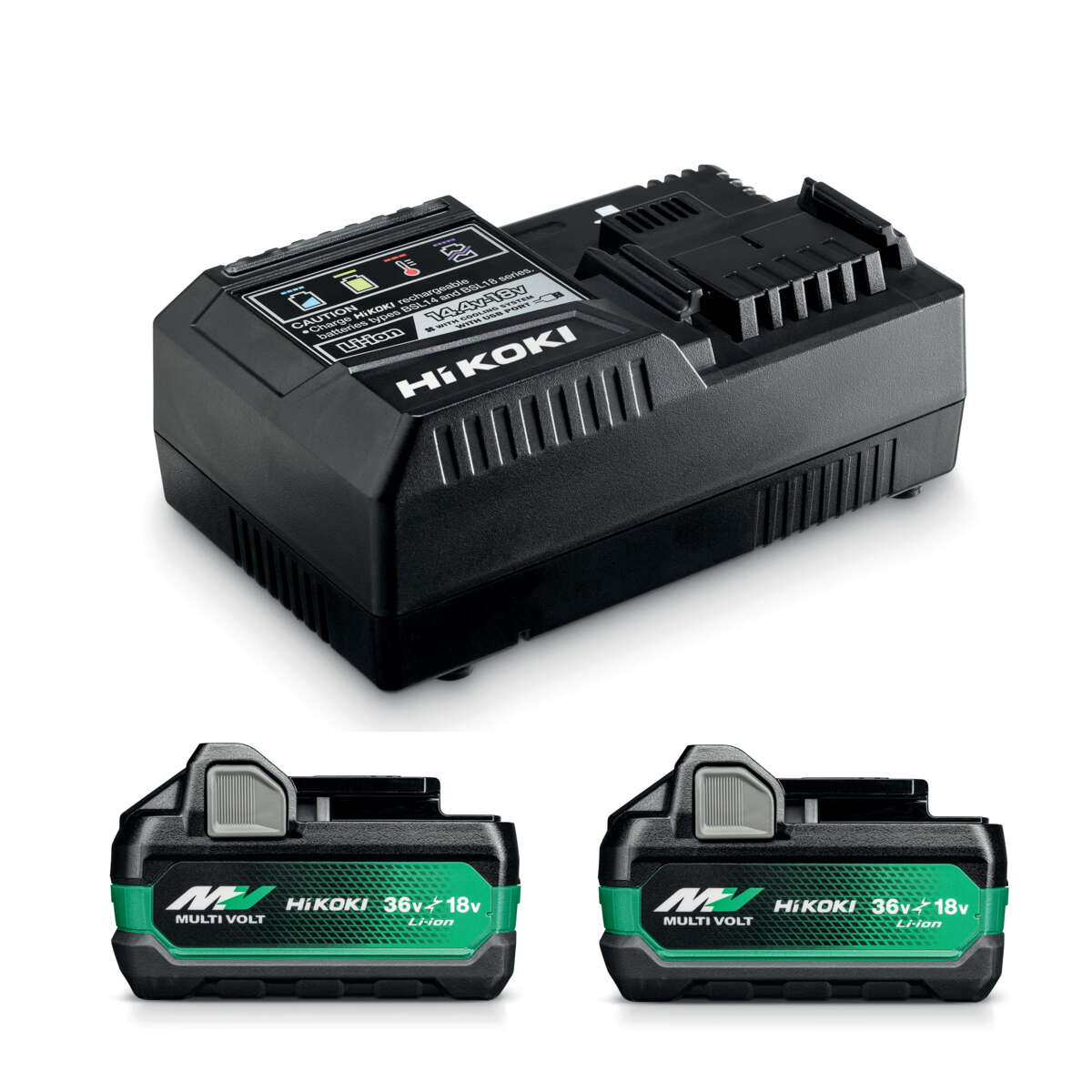 Hikoki Multivolt batteripakke m/lader