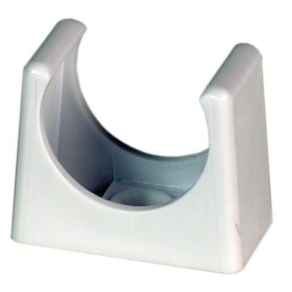 Rørklemme hvit 40mm abs
