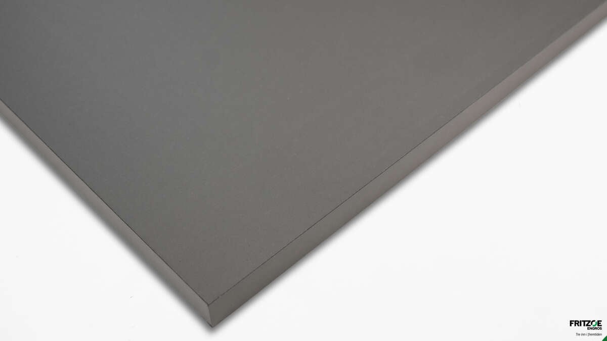 Hobbyplate melamin Level grå kantlist 4 sider 18X300X2400 mm