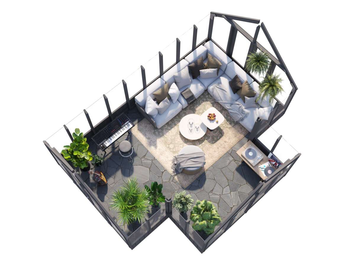 Palmako Emilia veksthus 19,1 m² gråmalt