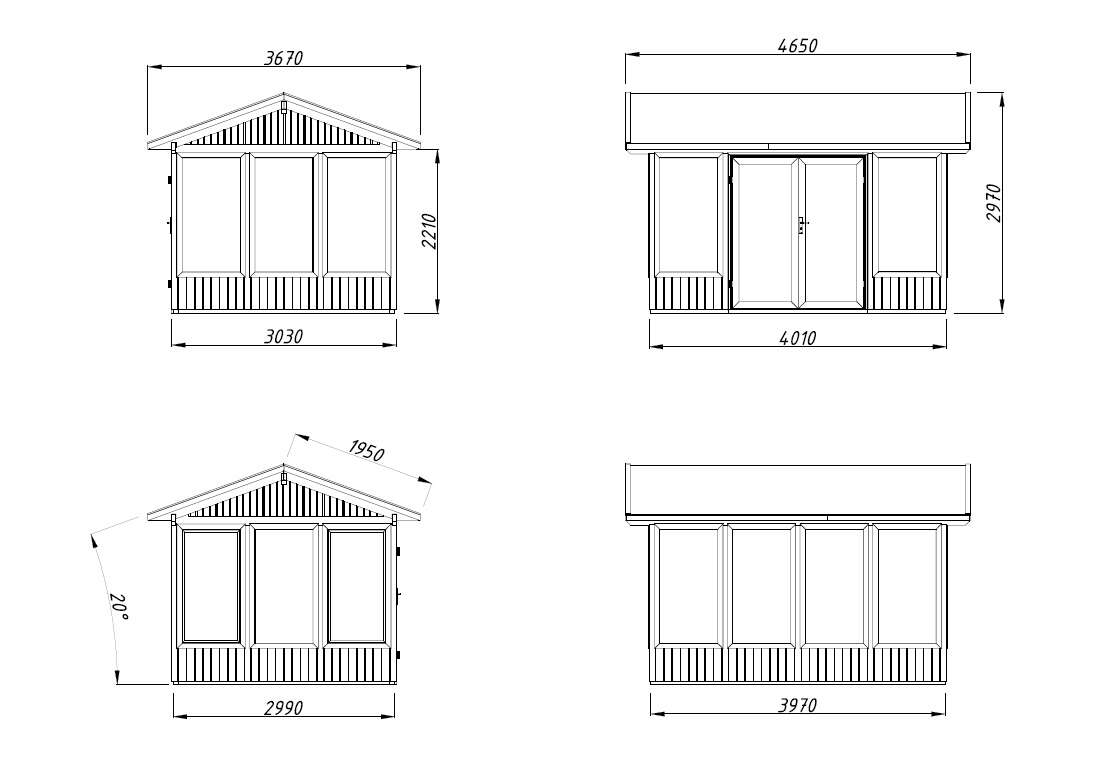 Palmako Isabella hagestue 10,9 m²