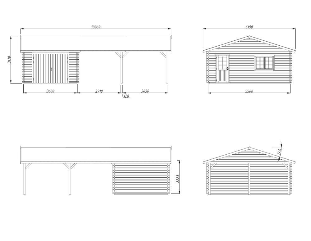 Palmako Roger maxi-bod 19,0+33,2 m²