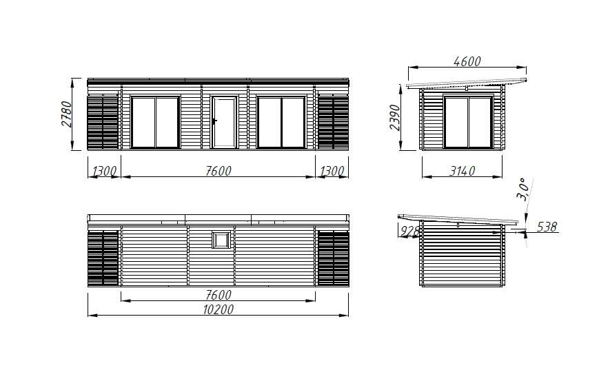 Palmako Cecilia gjestehytte 21,8 m²