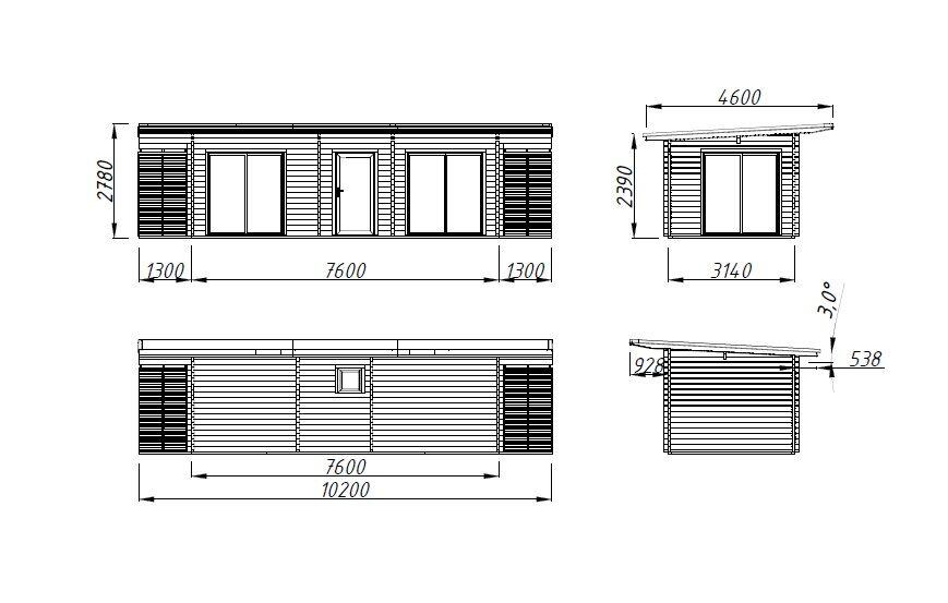 Palmako Cecilia gjestehytte 21,8 m²
