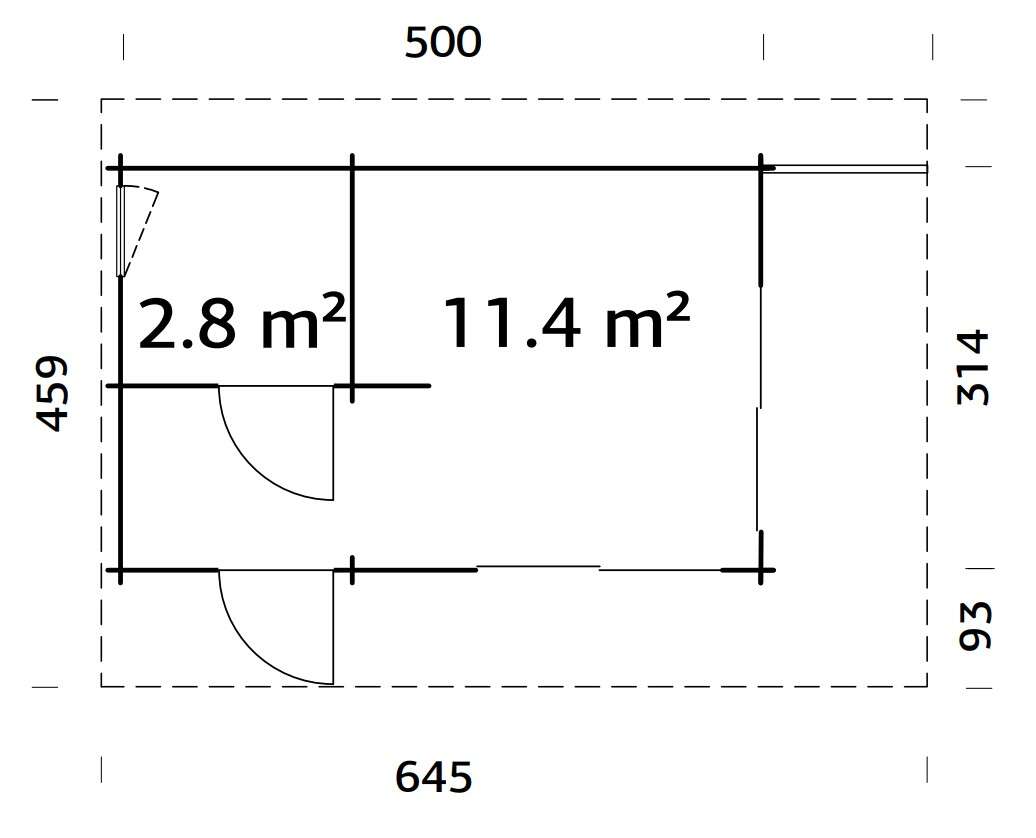 Palmako Cecilia gjestehytte 14,2 m²