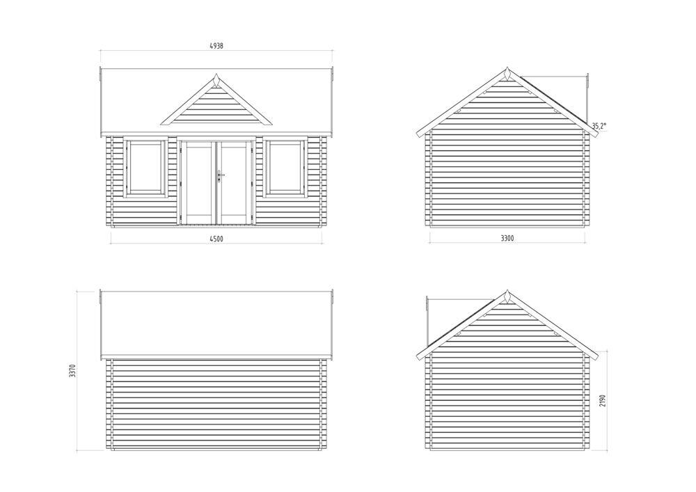 Palmako Claudia hagestue 14,2 m²