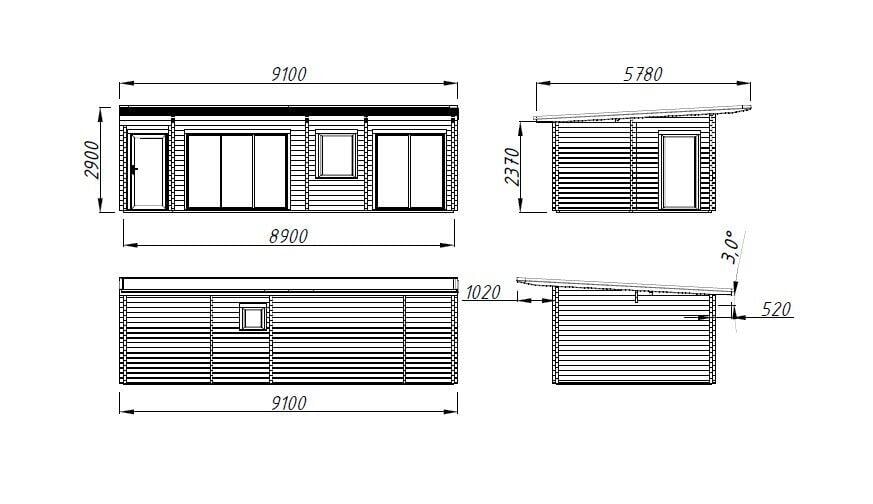 Palmako Cecilia gjestehytte 32,0 m²