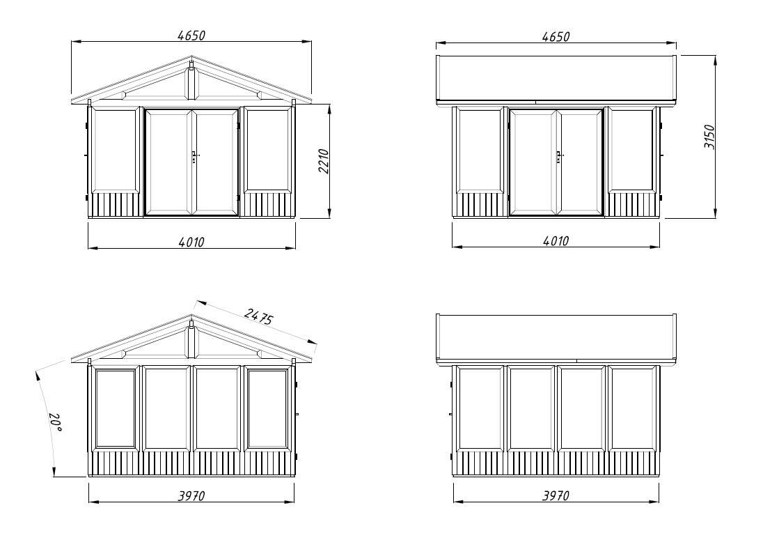 Palmako Isabella hagestue 14,7 m²