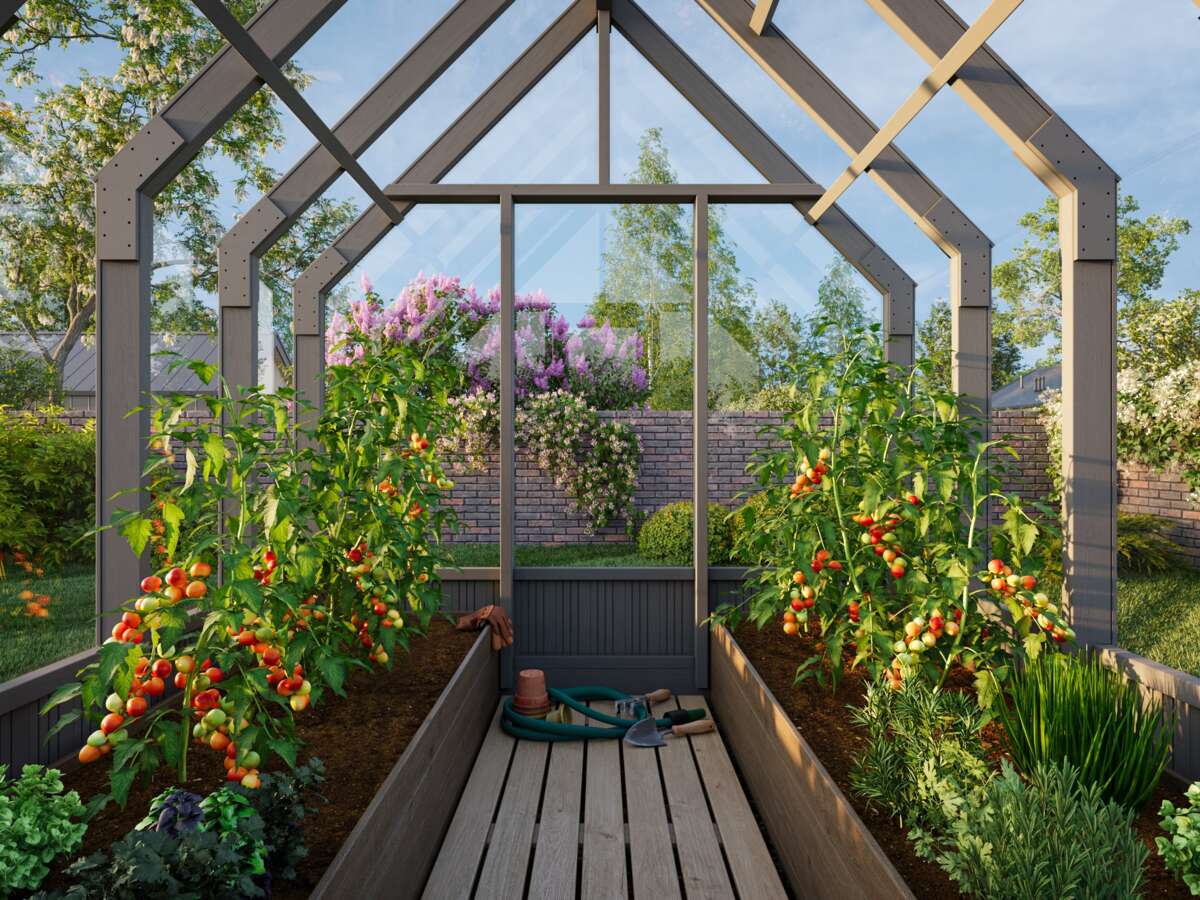 Palmako Emilia veksthus 5,4 m² gråmalt