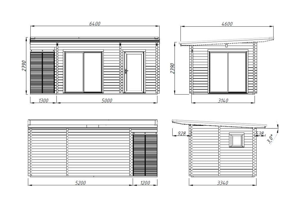 Palmako Cecilia gjestehytte 14,2 m²