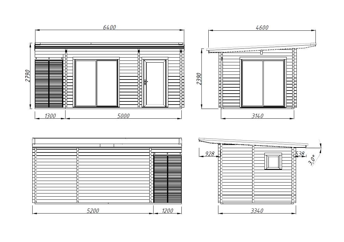 Palmako Cecilia gjestehytte 14,2 m²