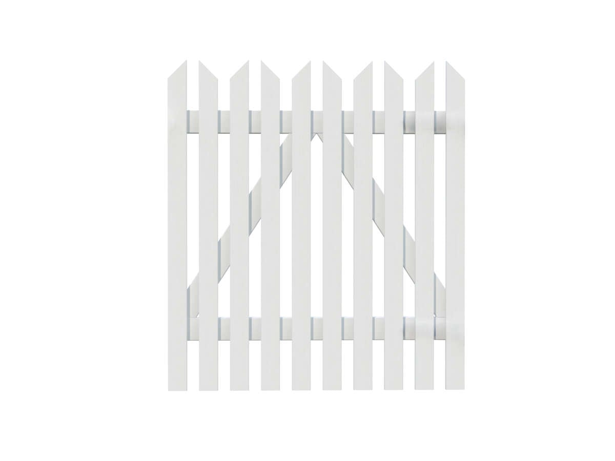 Palmako Kamilla-10 90x100 cm hvitmalt port u/beslag