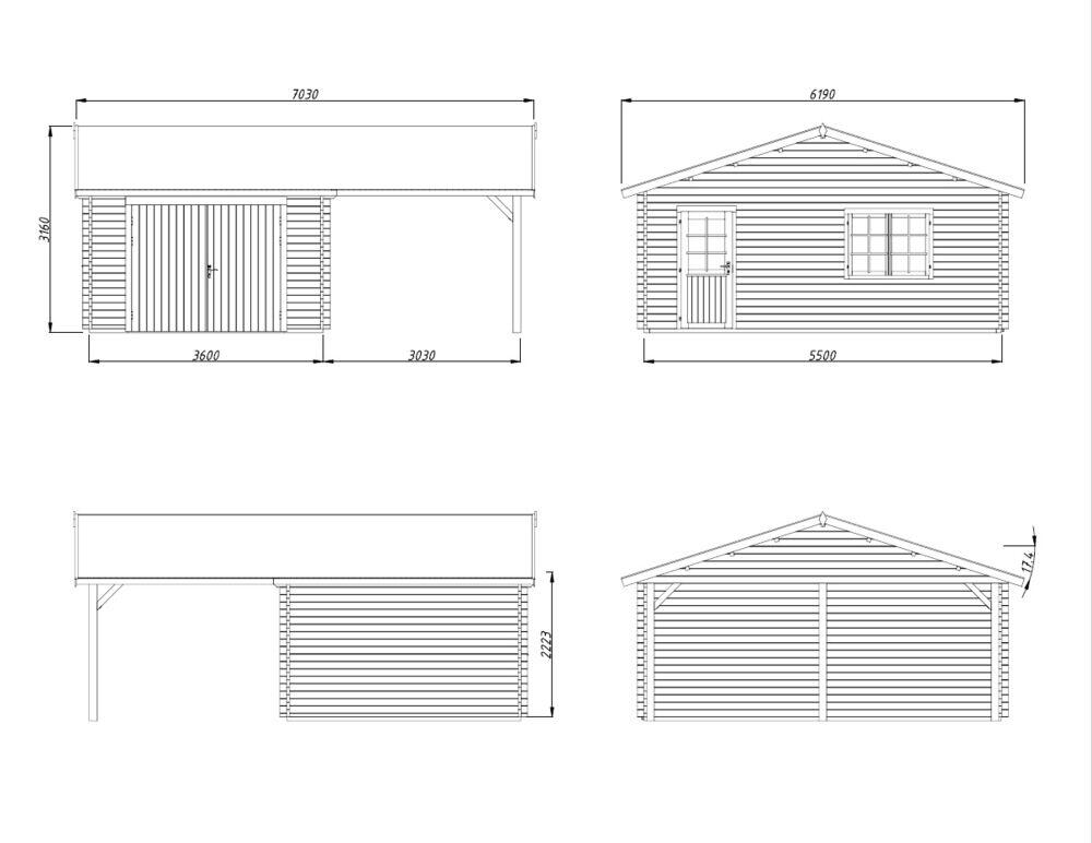 Palmako Roger maxi-bod 19,0+16,2 m²