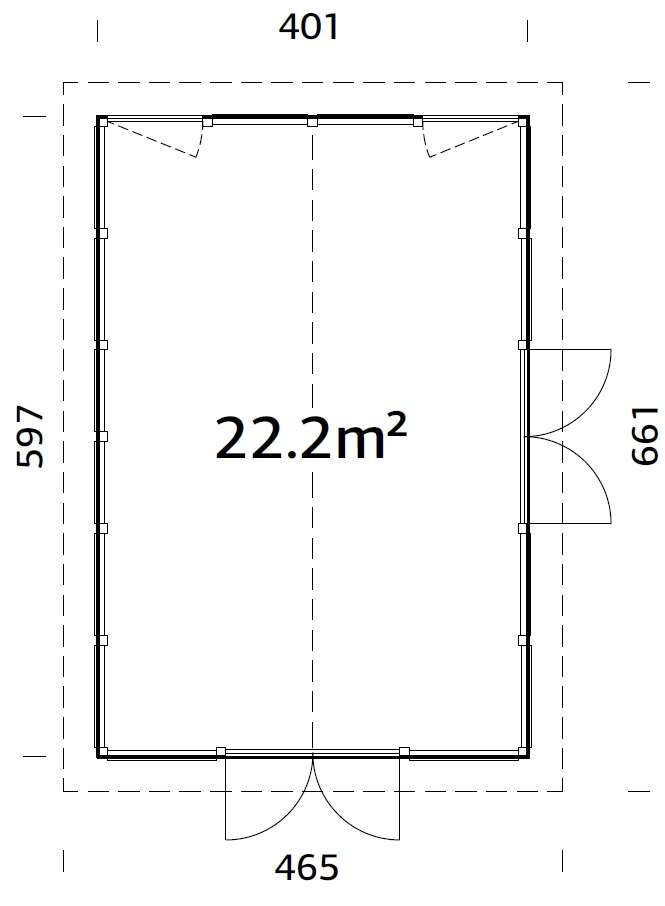 Palmako Isabella hagestue 22,2 m²