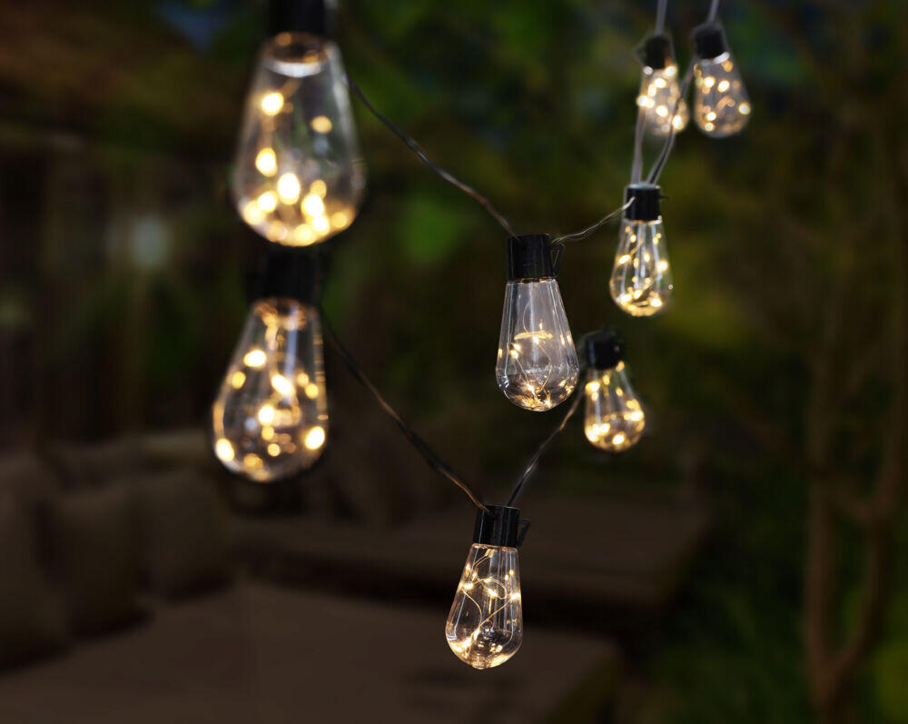 Solcelle LED lenke m/pærer