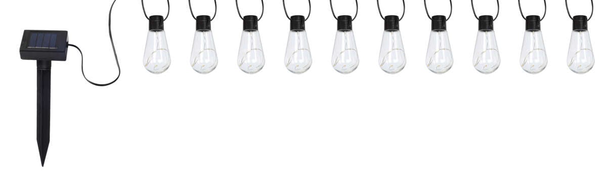 Solcelle LED lenke m/pærer