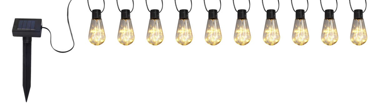 Solcelle LED lenke m/pærer