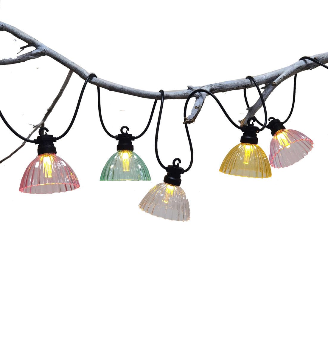 Solcelle LED lyslenke m/skjerm