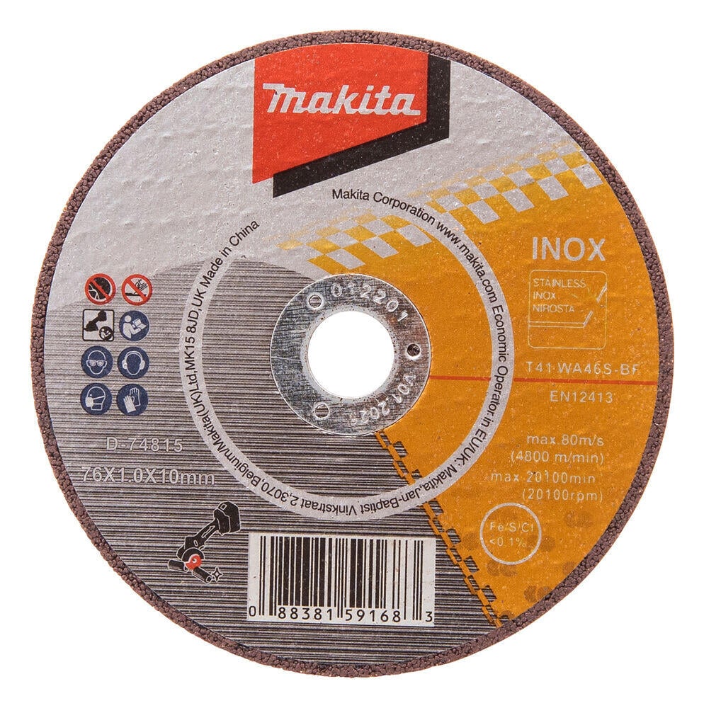 Makita D-74815-5 76x10x1 mm kappeskive 5-pk