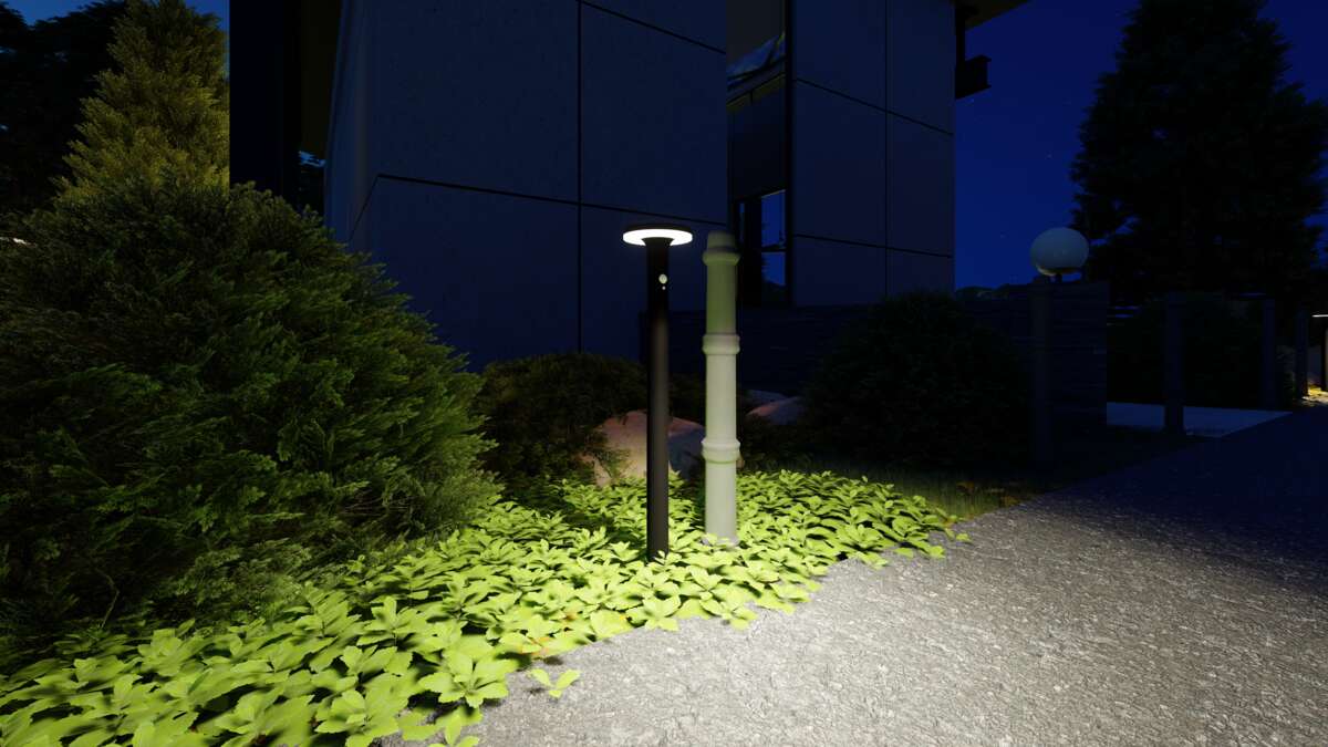 Solcelle Cambridge Bollard LED lysspyd