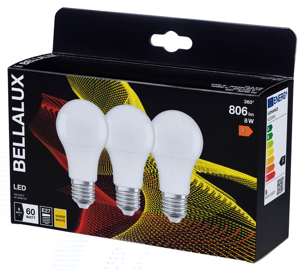 ️ BELLALUX® LED Classic pære 3pk