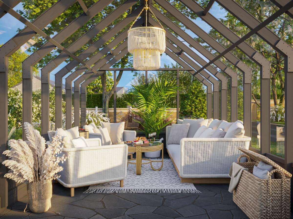 Palmako Emilia veksthus 13,8 m² gråmalt