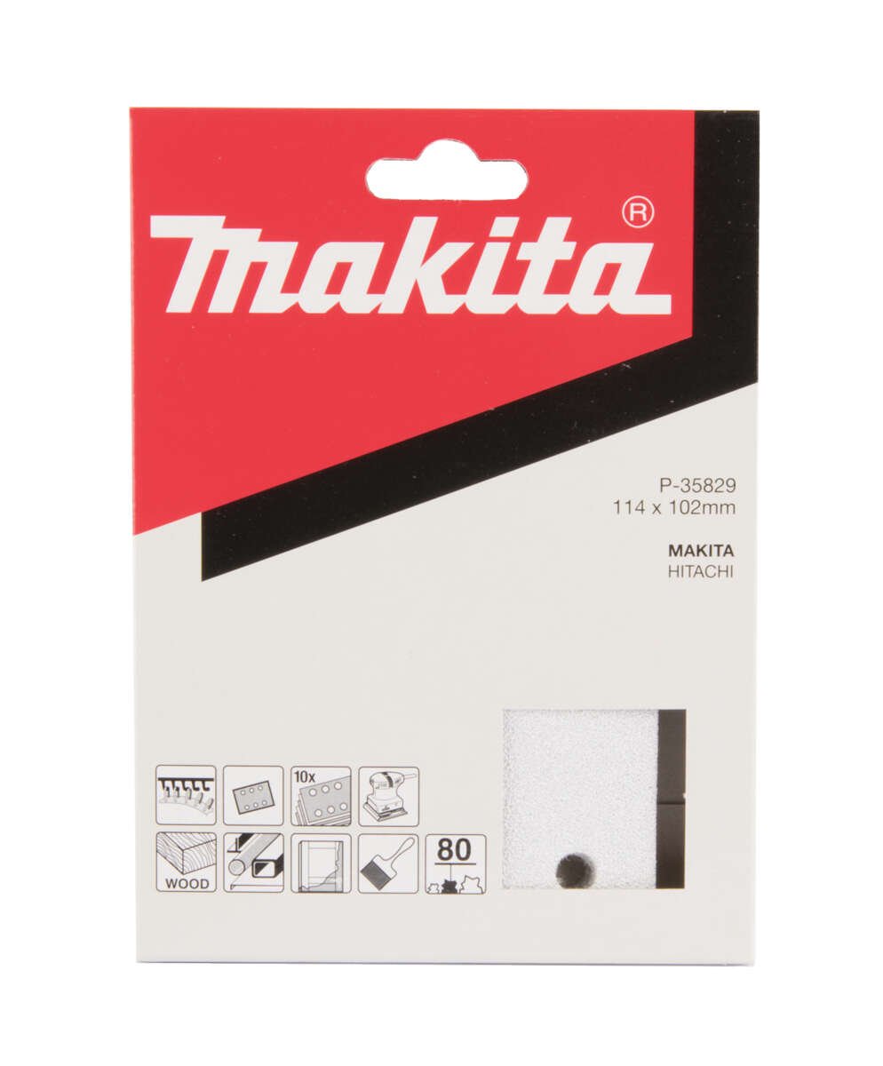 Makita K80 slipepapir 114x102 mm 10-pk