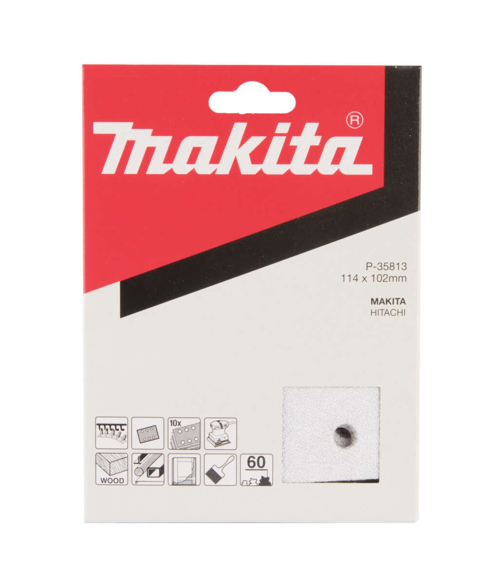 Makita K60 slipepapir 114x102 mm 10-pk