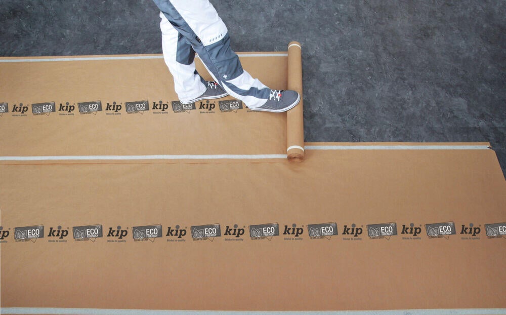 Dekningspapp til gulv m/tape 10 meter