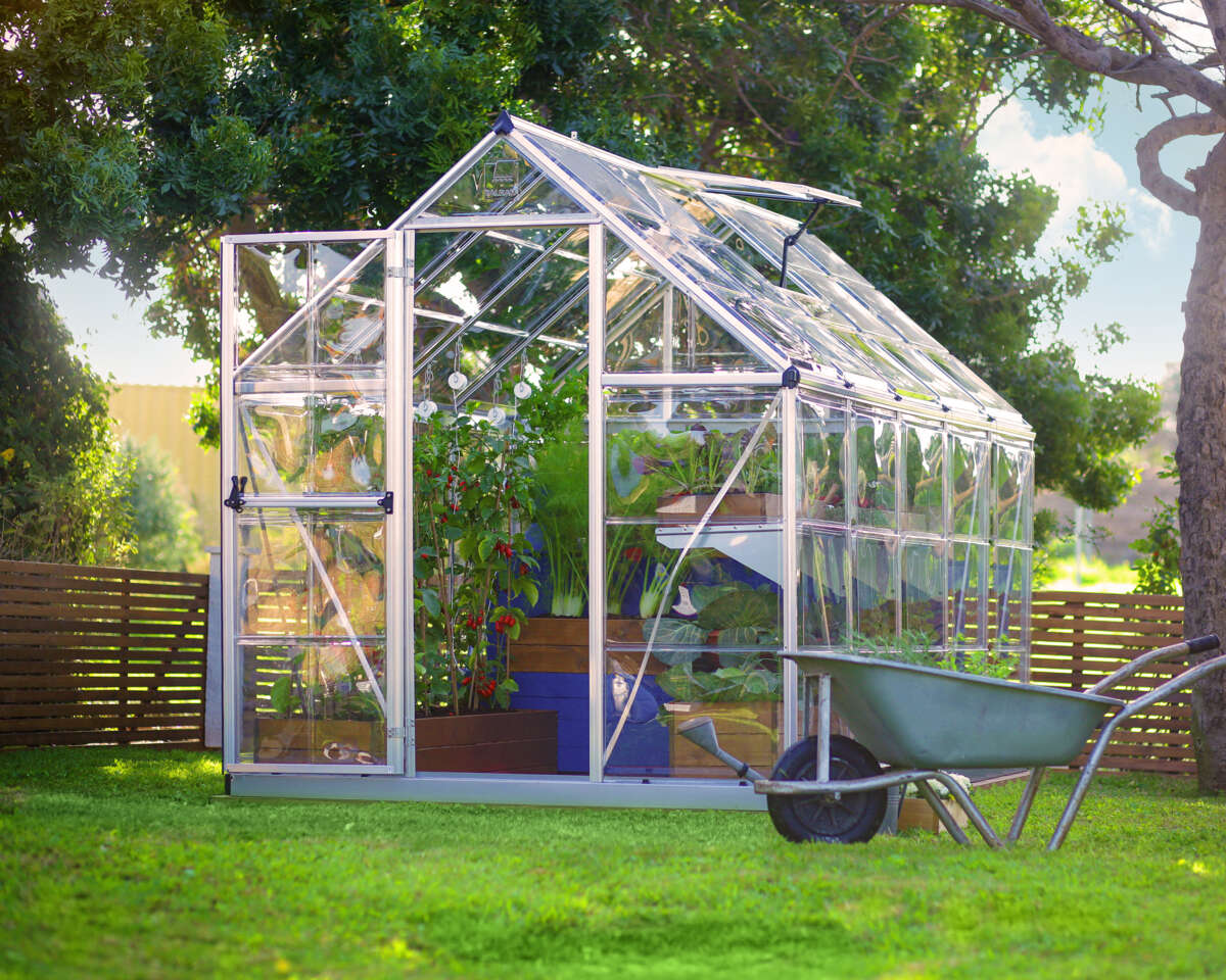 Palram - Canopia Harmony sølv drivhus 5,7 m²