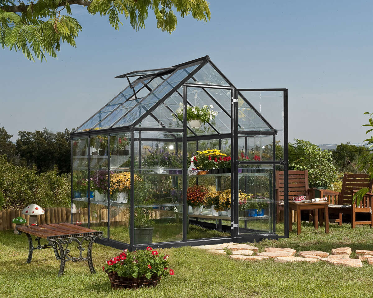 Palram - Canopia Harmony grå drivhus 3,4 m²