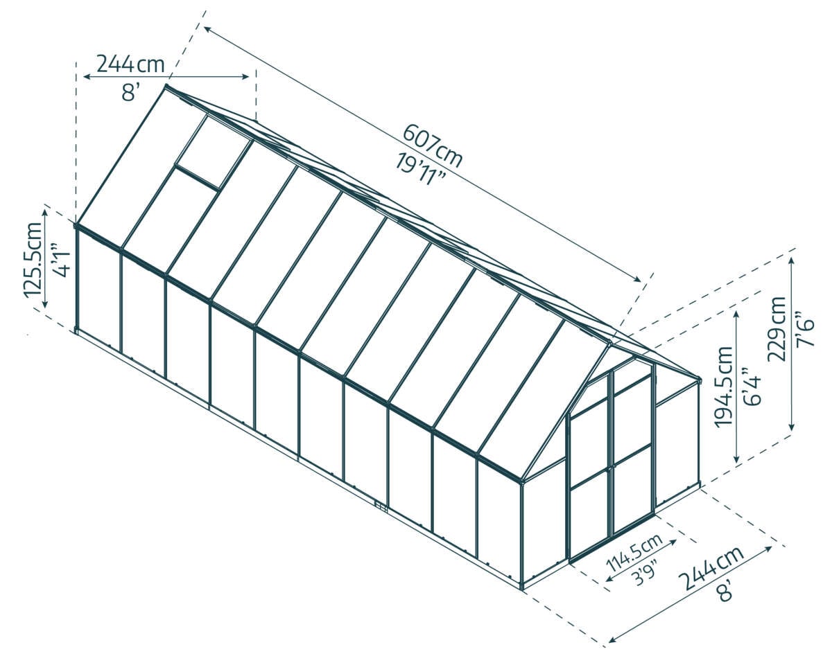 Palram - Canopia Essence drivhus 14,7 m²