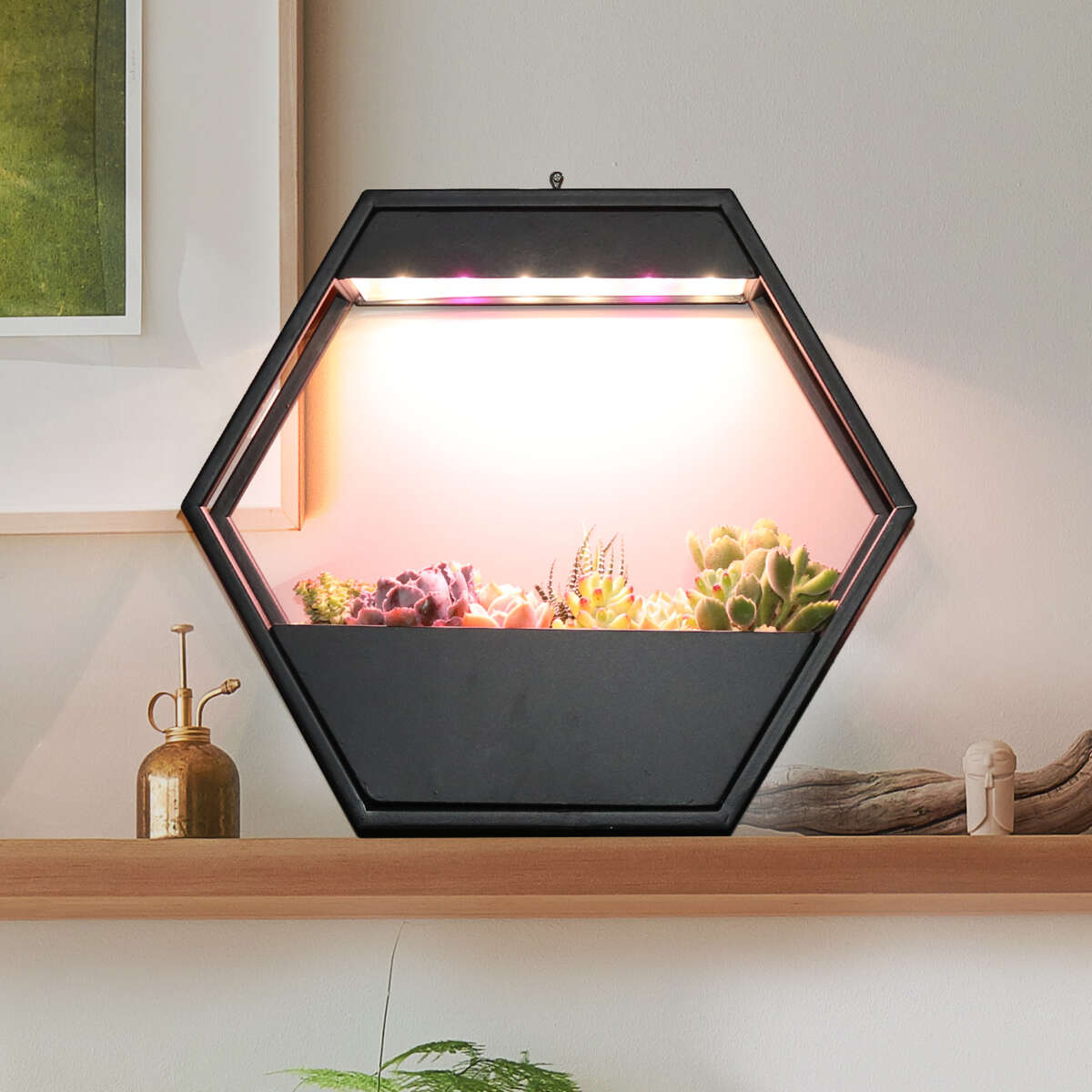 Plantekasse med LED lys