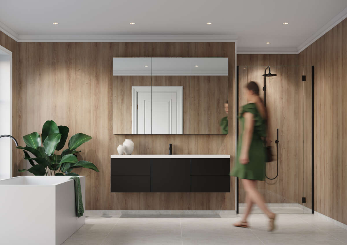 Fibo Basic 0164 Oak Nature baderomsplate 2-pk