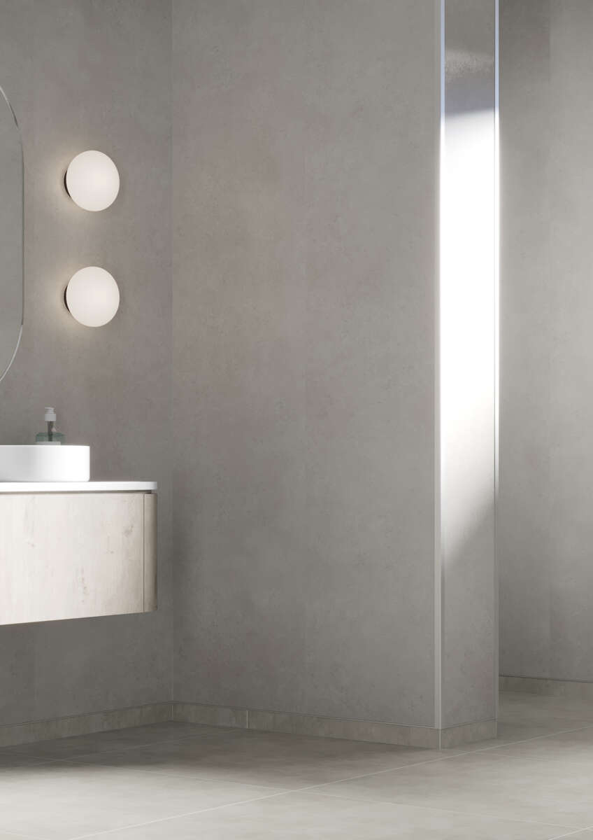 Fibo Basic 5746 Grey Sand baderomsplater 2-pk