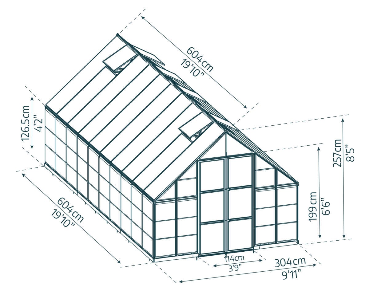 Palram - Canopia Balance drivhus 17,9 m²